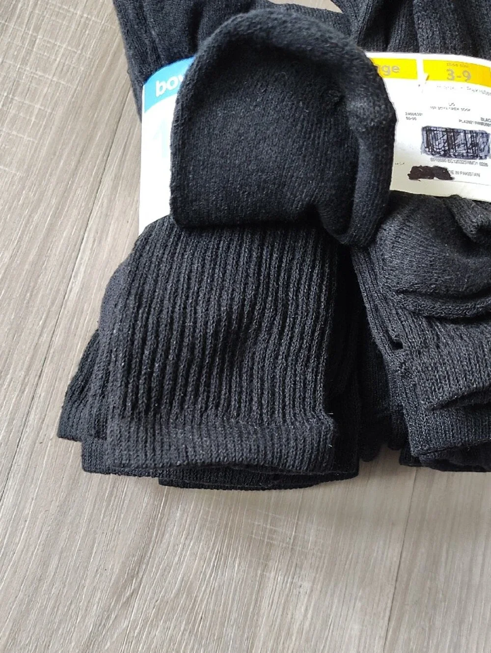 Black Cushion Crew Socks - 10 Pair